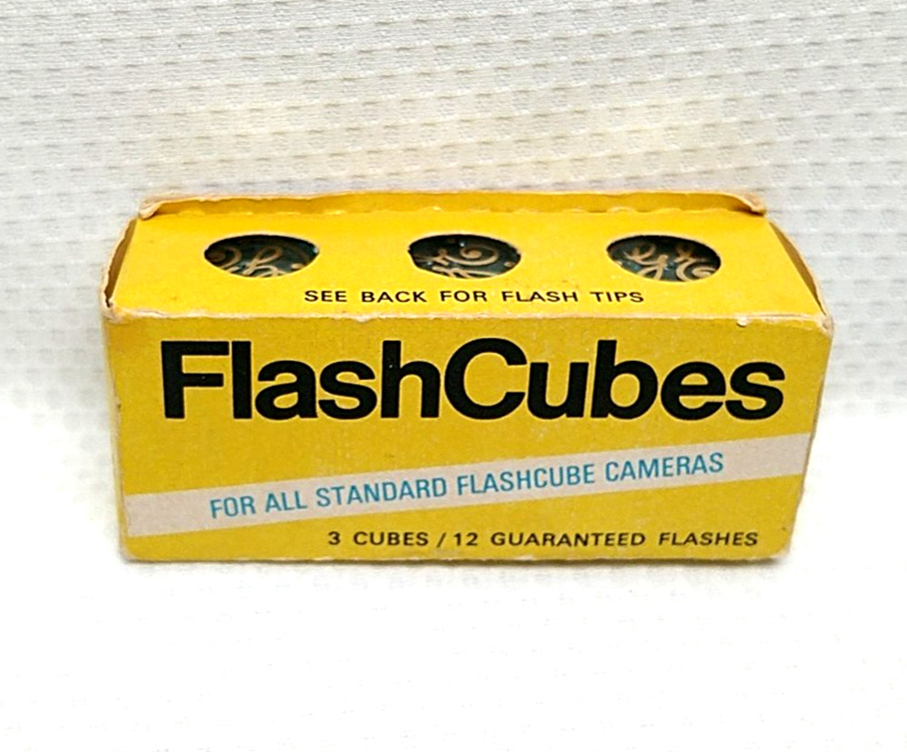 General Electric GE Vintage FlashCubes Lot Of 3 Camera Photo Bulbs New